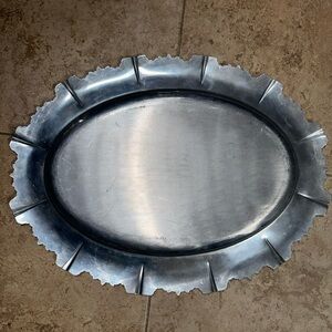 Forman family vintage tray serving platter silver oval dining or vanity